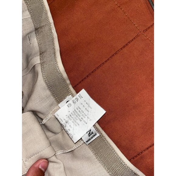 Giorgio Armani Le collezioni Beige Wool Straight-Leg Women's Trousers Size 10 - Picture 5 of 8